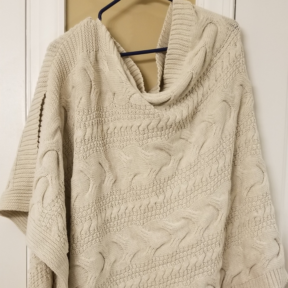 Womens sweater poncho shrug one size